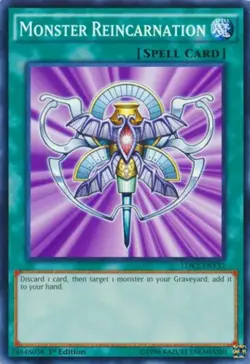 Monster Reincarnation - LDK2-ENY32 - Common - 1st Edition NM Yugioh Legendary De - Image 1