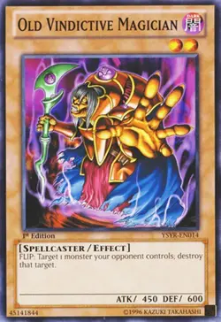 Old Vindictive Magician - YSYR-EN014 - Common - 1st Edition NM Yugioh Starter De - Image 1
