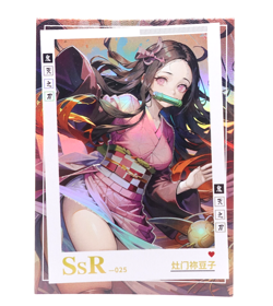 Demon Slayer SSR Nezuko SSR Holo Foil Waifu Doujin Anime Trading Card TCG CCG - Image 1
