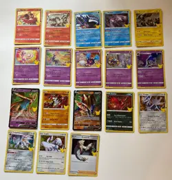 Pokemon TCG Celebrations Card Bundle. Inc Mew, Zacian & Zamazenta V Cards. - Image 1
