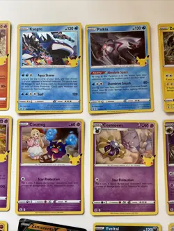 Pokemon TCG Celebrations Card Bundle. Inc Mew, Zacian & Zamazenta V Cards. - Image 3