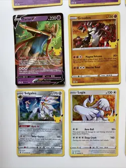 Pokemon TCG Celebrations Card Bundle. Inc Mew, Zacian & Zamazenta V Cards. - Image 4