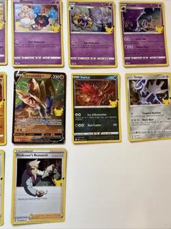Pokemon TCG Celebrations Card Bundle. Inc Mew, Zacian & Zamazenta V Cards. - Image 5