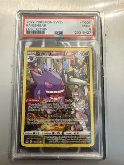 Pokemon TCG Gengar TG06/TG30 Lost Origin Trainer Gallery Card PSA 9 - Image 1