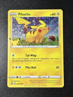 Pikachu SWSH039 General Mills Promo 2020 Holo Rare Holo Pokemon TCG Card (a) - Image 1