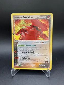 Team Magma's Groudon 9/95 Celebrations Classic Collection Holo Pokemon Card - Image 1