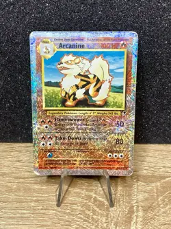 Arcanine (36/110) ~ Legendary Collection 2002 Reverse Holo Pokemon TCG Card DMG - Image 1