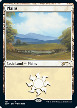 Plains (Secret lair Bob Ross 101) FOIL Promo NM Basic Land MAGIC CARD ABUGames - Image 1