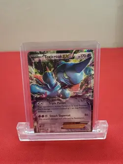 Toxicroak EX 41/106 ULTRA RARE XY Flashfire Pokemon card TCG NM HOLO 2016 - Image 1