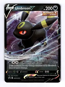 Umbreon V SWSH203 SWSH: Sword & Shield Promo Cards Holo NM - Image 1
