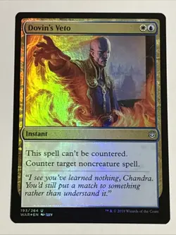 MTG War of the Spark Dovin's Veto Foil 193/264 NM - Image 1