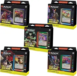 Magic March of the Machine - MTG Commander Deck Complete Set X 5 NEW Sealed - Image 1