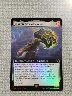Mjolnir, Storm Hammer NM Foil Extended Art Assassin's Creed ACR - Image 1