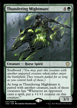 Thundering Mightmare Commander: Innistrad: Crimson Vow Regular - Image 1