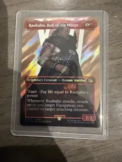 MTG Raubahn, Bull Of Ala Mhigo 533 [Borderless] [Surge Foil] - Image 3