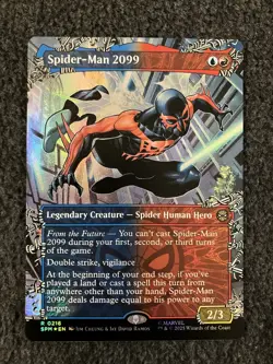 Magic MTG - Spider-Man 2099 (0216) (Borderless) Foil - Marvel's Spider-Man - Image 1