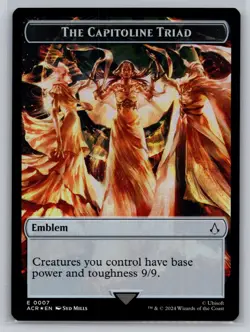 Assassin // Emblem - The Capitoline Triad Double-Sided Token T Universes Beyond: - Image 1