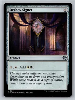 Orzhov Signet U Commander: Outlaws of Thunder Junction 261 NM - Image 1