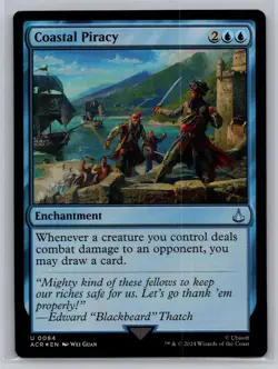 MTG Coastal Piracy U Universes Beyond: Assassin's Creed 84 NM - Image 1