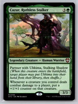 Cazur, Ruthless Stalker M Commander: Outlaws of Thunder Junction 188 NM - Image 1