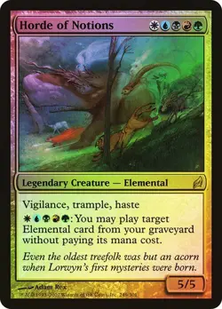 Lorwyn MTG FOIL Horde of Notions Magic - Image 1