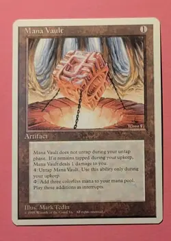 Mana Vault Fourth Edition 4th MTG Magic the Gathering Mark Tedin - Image 1