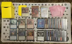 Obeka, Splitter of Seconds *COMPLETE COMMANDER DECK* Double Sleeved *MTG* Magic - Image 1