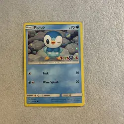 Pokemon TCG Piplup Holo Promo Card 32/156 Toys R US Promo Cosmos Foil - Image 1