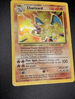 Charizard 4/102 Base Set Holo Pokemon Card HP/MP - Image 4