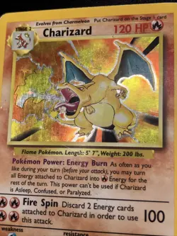 Charizard 4/102 Base Set Holo Pokemon Card HP/MP - Image 5