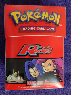 Pokemon Team Rocket Deck Box WOTC 1999 Gamefreak Nintendo *NICE* - Image 1
