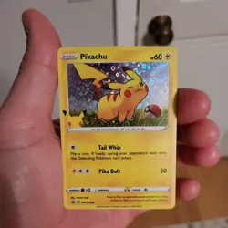 Pokemon TCG GENERAL MILLS PROMO 25TH ANNIVERSARY PIKACHU SWSH039 Pack Fresh - Image 2