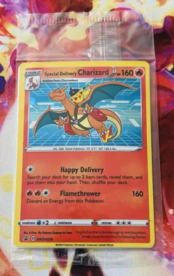 Pokemon TCG Special Delivery Charizard SWSH075 Holo Black Star Promo Sealed - Image 1