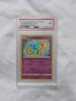2017 POKEMON SUN & MOON SHINING LEGENDS #40 SHINING MEW-HOLO PSA 9 - Image 1