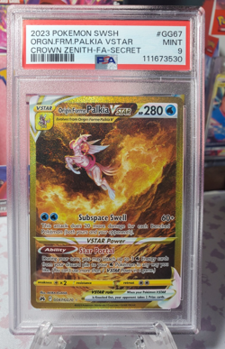 Pokemon Crown Zenith 🔥Origin Forme Palkia VSTAR (Secret) GG67/GG70🔥 PSA 9 MINT - Image 1