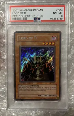 Yu-Gi-Oh! Lord of D. BPT-004 Booster Pack Tin Series Promos PSA 8 - Image 1