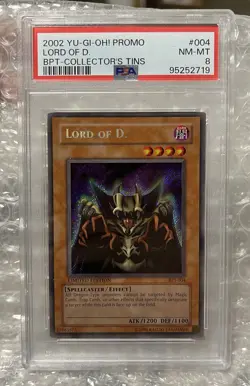Yu-Gi-Oh! Lord of D. BPT-004 Booster Pack Tin Series Promos PSA 8 - Image 2