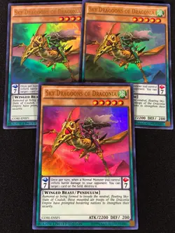 Yugioh Sky Dragoons of Draconia CORE-ENSP1 Ultra x3 (NM) - Image 1