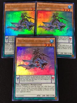 Yugioh Sea Dragoons of Draconia CROS-ENSP1 Ultra x3 (NM) - Image 1