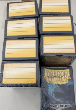 Dragon Shield Night Blue Matte Card Sleeves 100 Count 8 Boxes Standard Size - Image 2