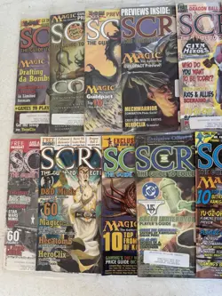 Vtg Scrye Magazine Lot Of 14. Various Issues. 2005-2006. Most Sealed With Cards. - Image 3