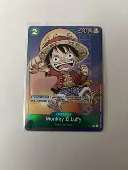 Monkey D Luffy Gen Con 2023 Holo Promo P-037 One Piece Card English - Image 1