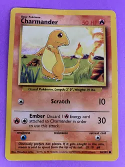 CHARMANDER - 46/102 - Base Set - Pokemon Card - Image 1