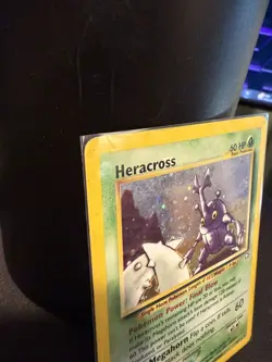 Pokemon TCG Heracross Neo Genesis Holo Card 6/111 Unlimited Rare - Image 3