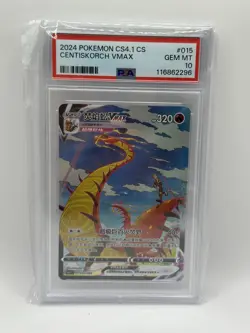Centiskorch Vmax cs4.1C 015/004 PTCG Pokemon Card 2024 S-Chinese- PSA 10 GEM MNT - Image 1
