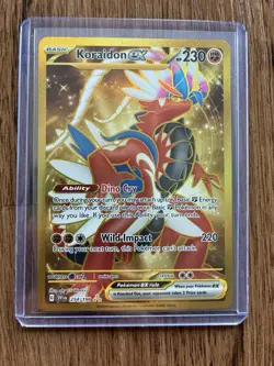 Koraidon EX 254/198 Scarlet & Violet Base Set Gold Hyper Rare Card NM Condition - Image 1