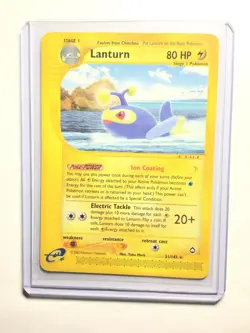 LANTURN - 21/147 - Aquapolis - Rare - Pokemon Card - NM - Image 1