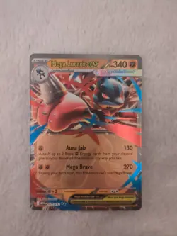 Pokemon Card - Mega Lucario EX 077/132 - Mega Evolutions - Double Rare - NM ⭐ - Image 1