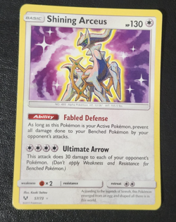 Pokemon Card : Shining Arceus 57/73 Holo Ultra Rare Shining Legends NM - Image 1