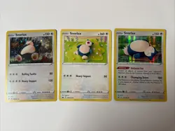Snorlax 3 Card Lot Rare Holo & Non Holo Mixed Sets Pokemon Card - Image 2